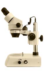 A white yellow microscope